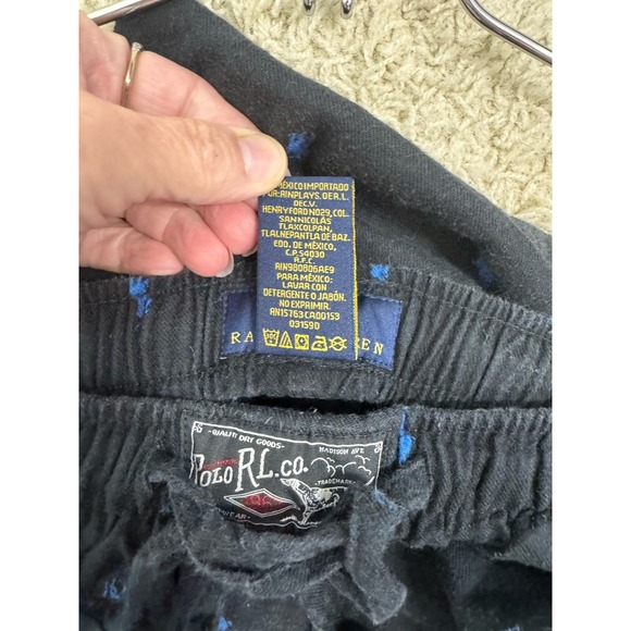 Polo Ralph Lauren All Over Pony Logo Flannel Pajama Pants Size L Lounge Relax - Picture 8 of 8